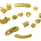 Gold CZ Beads - 14pcs