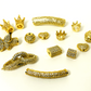 Gold CZ Beads - 14pcs