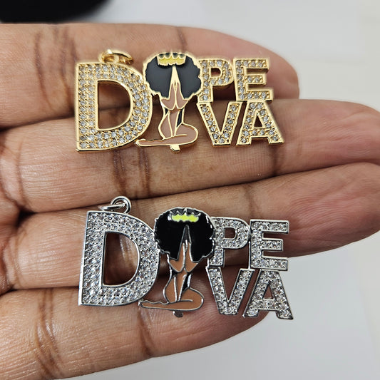 CZ Dope Diva Charm