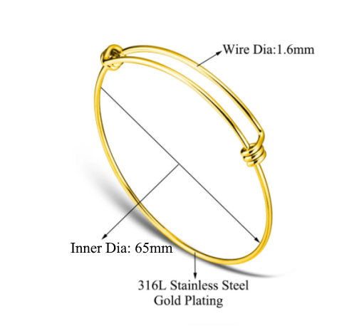 Gold Adjustable Bangles