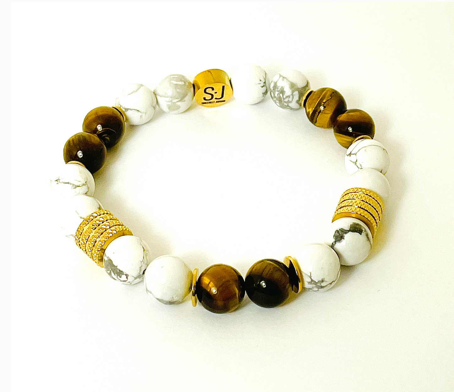 Howlite and Tiger's Eye