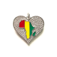 CZ Africa Heart Charm