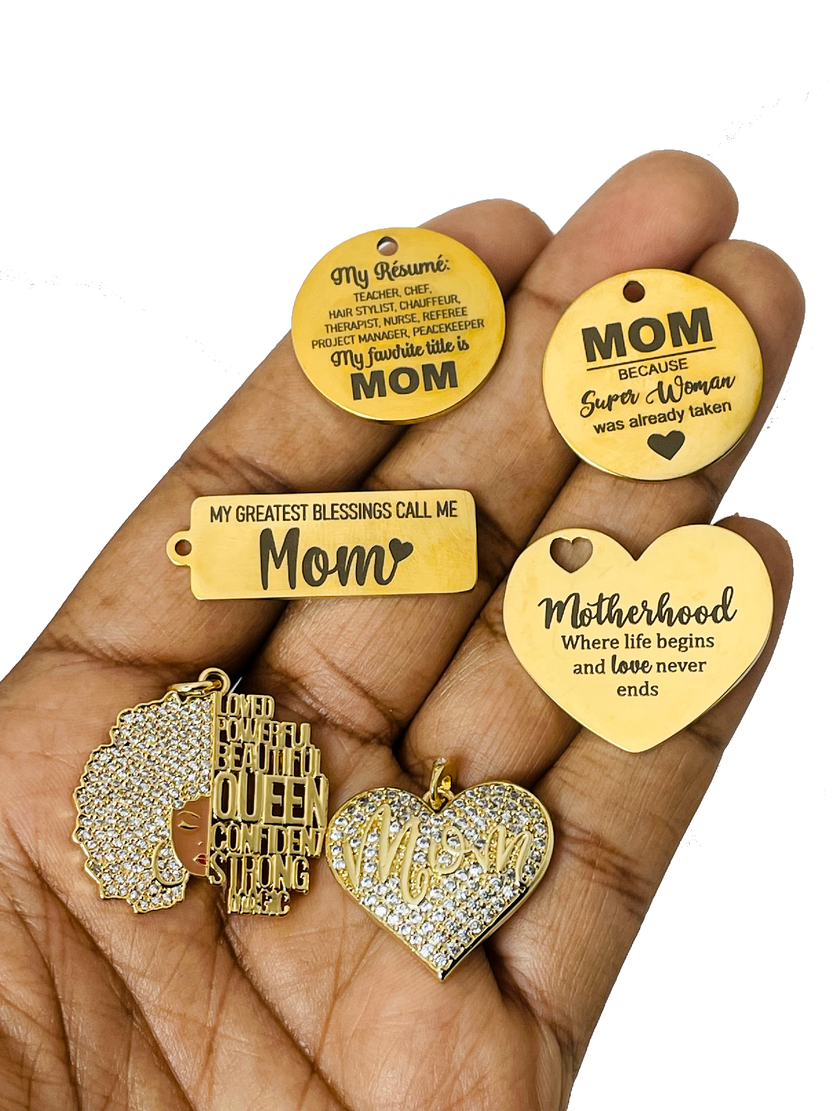 Mom Gold Charm Bundle