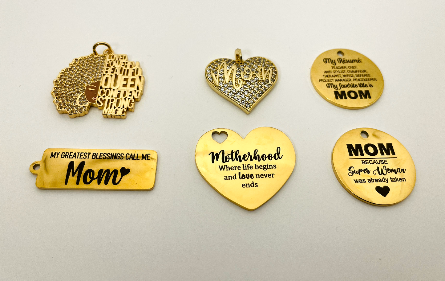 Mom Gold Charm Bundle