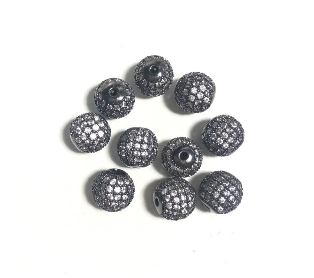 CZ Micro Pave Balls- 10mm