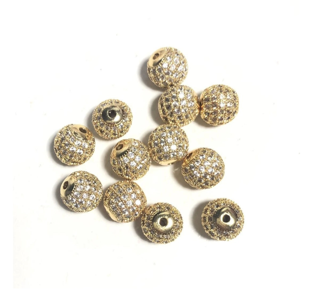 CZ Micro Pave Balls- 10mm