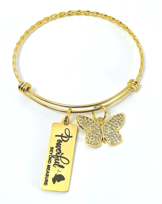 Butterfly Ally Bangle - Gold