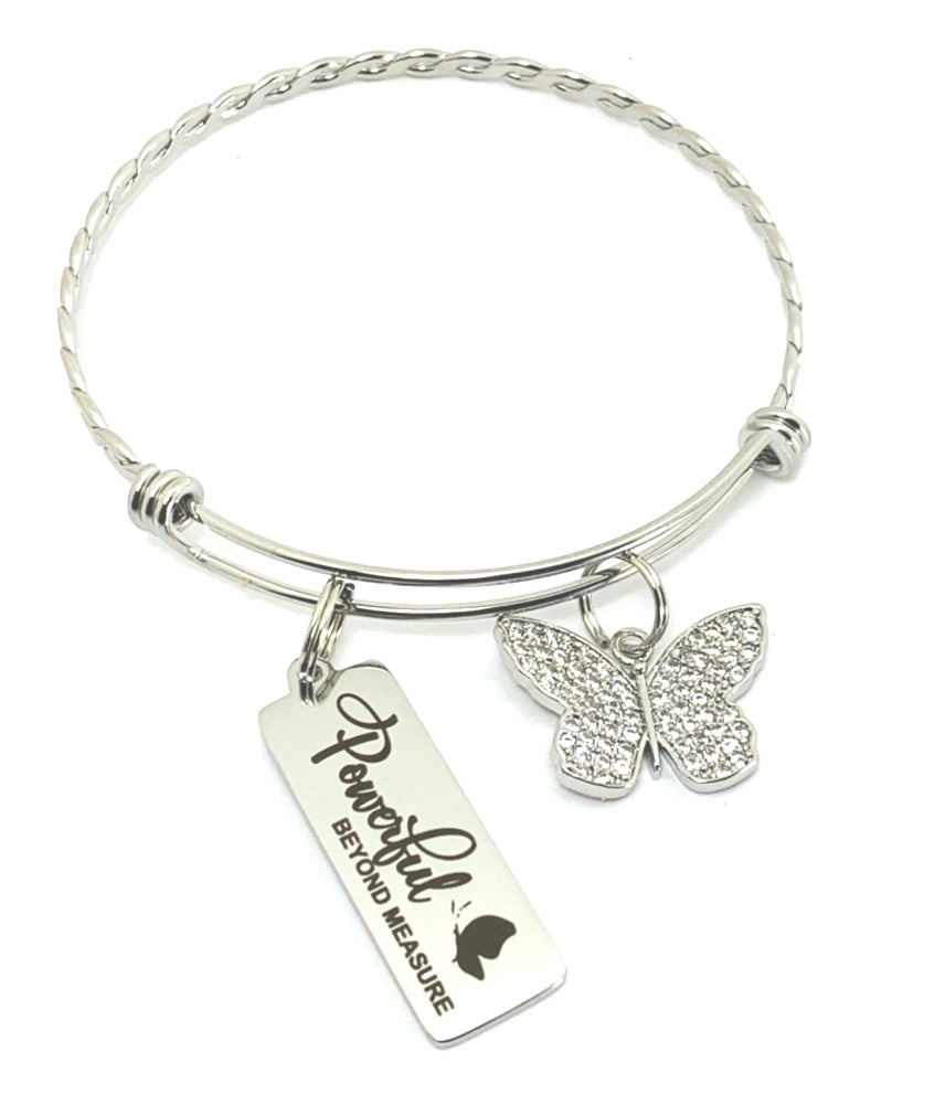 Butterfly Ally Bangle - Silver