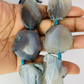 Blue Agate Slice Centerpieces