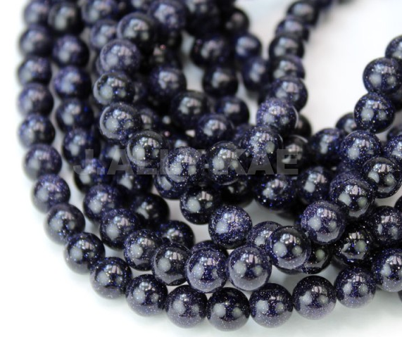 Goldstone Beads - Blue