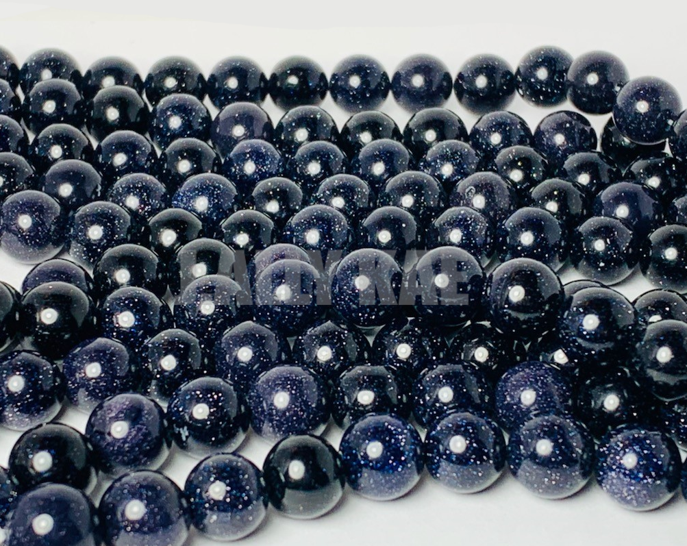 Goldstone Beads - Blue