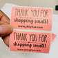 Shop Small Labels (customized)