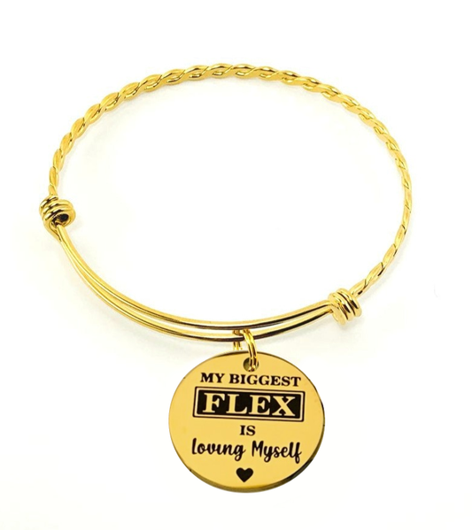 Loving Myself Ally Bangle - Gold