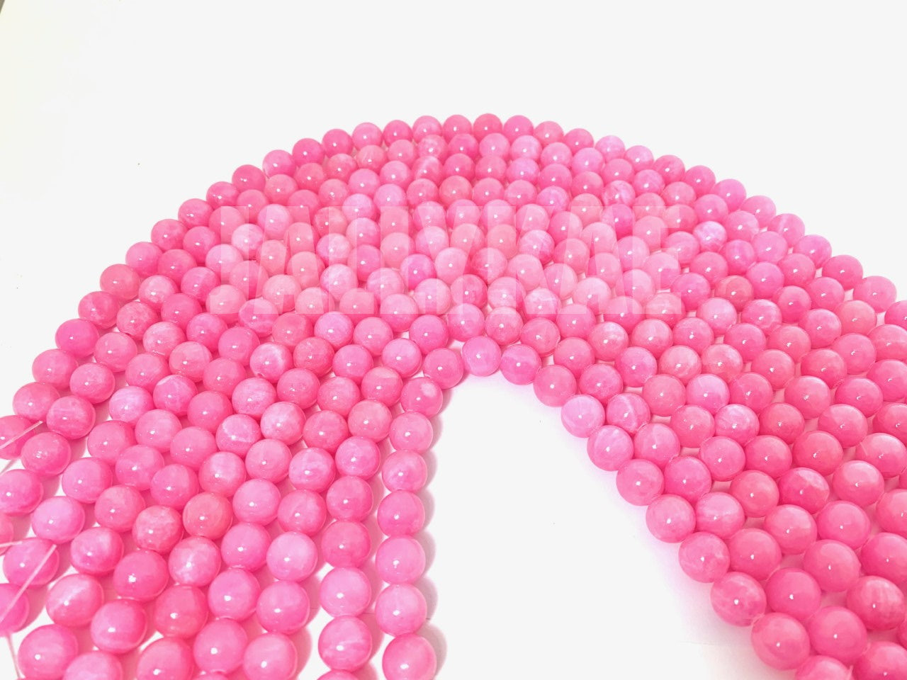 Jade Beads - Pink