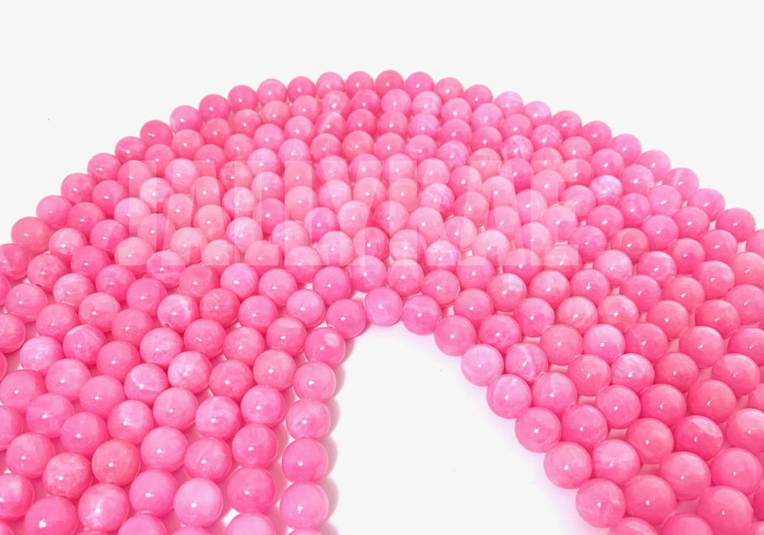 Jade Beads - Pink