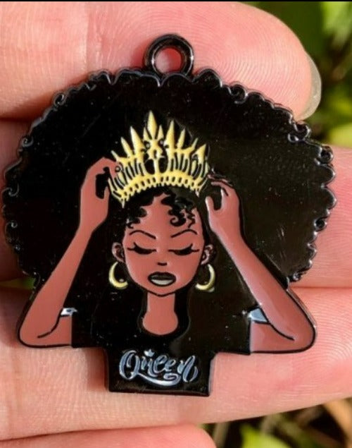 Queen Enamel Charm