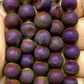 Electroplated Natural Agate - Purple