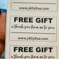 Free Gift Labels (customized)