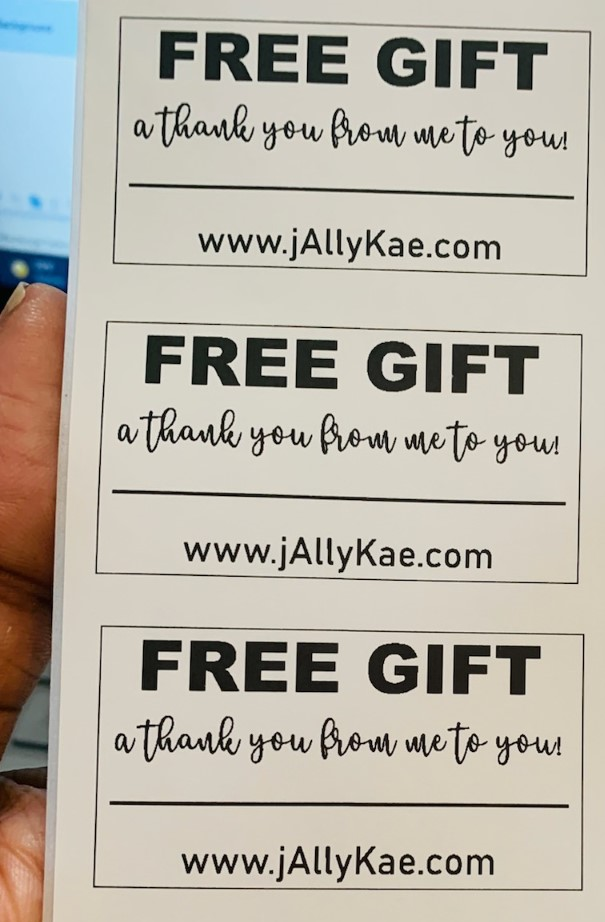 Free Gift Labels (customized)