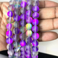 Frosted Synthetic Moonstone (Mystic Aura Quartz) - Purple