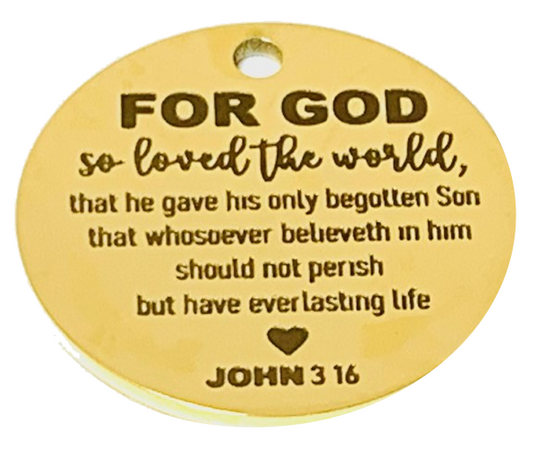 So Loved (John 3:16) Charm