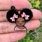 Little Black Girl Enamel Charm