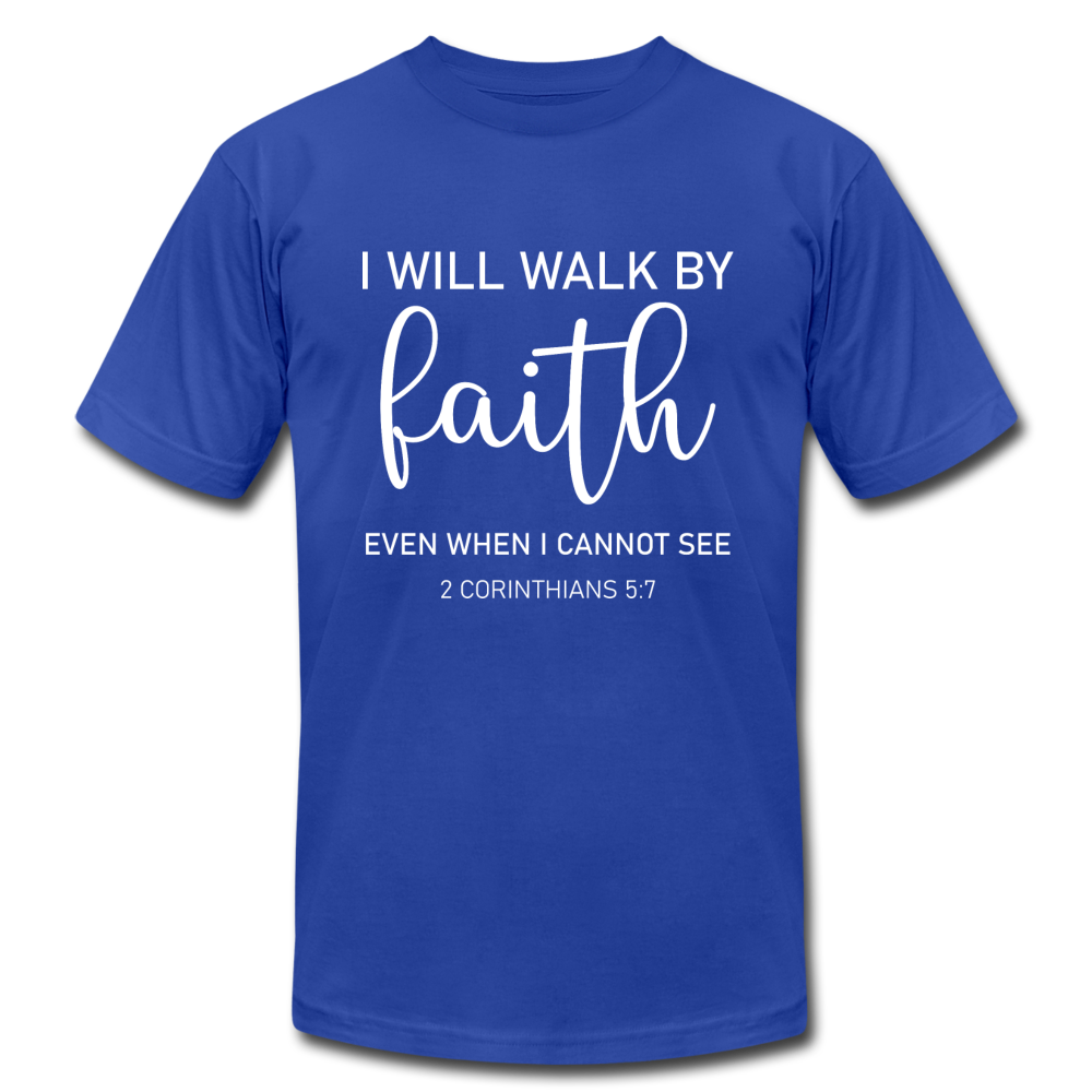 Walk By Faith - royal blue