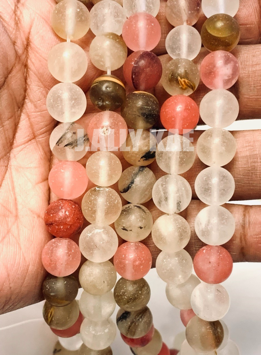 Tigerskin Glass Beads (Frosted)